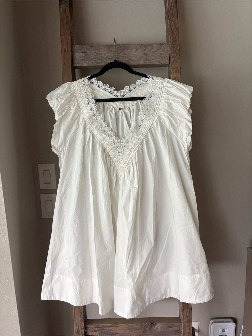 Free People Ivory Sundazed Mini Dress XL - Picture 4 of 9